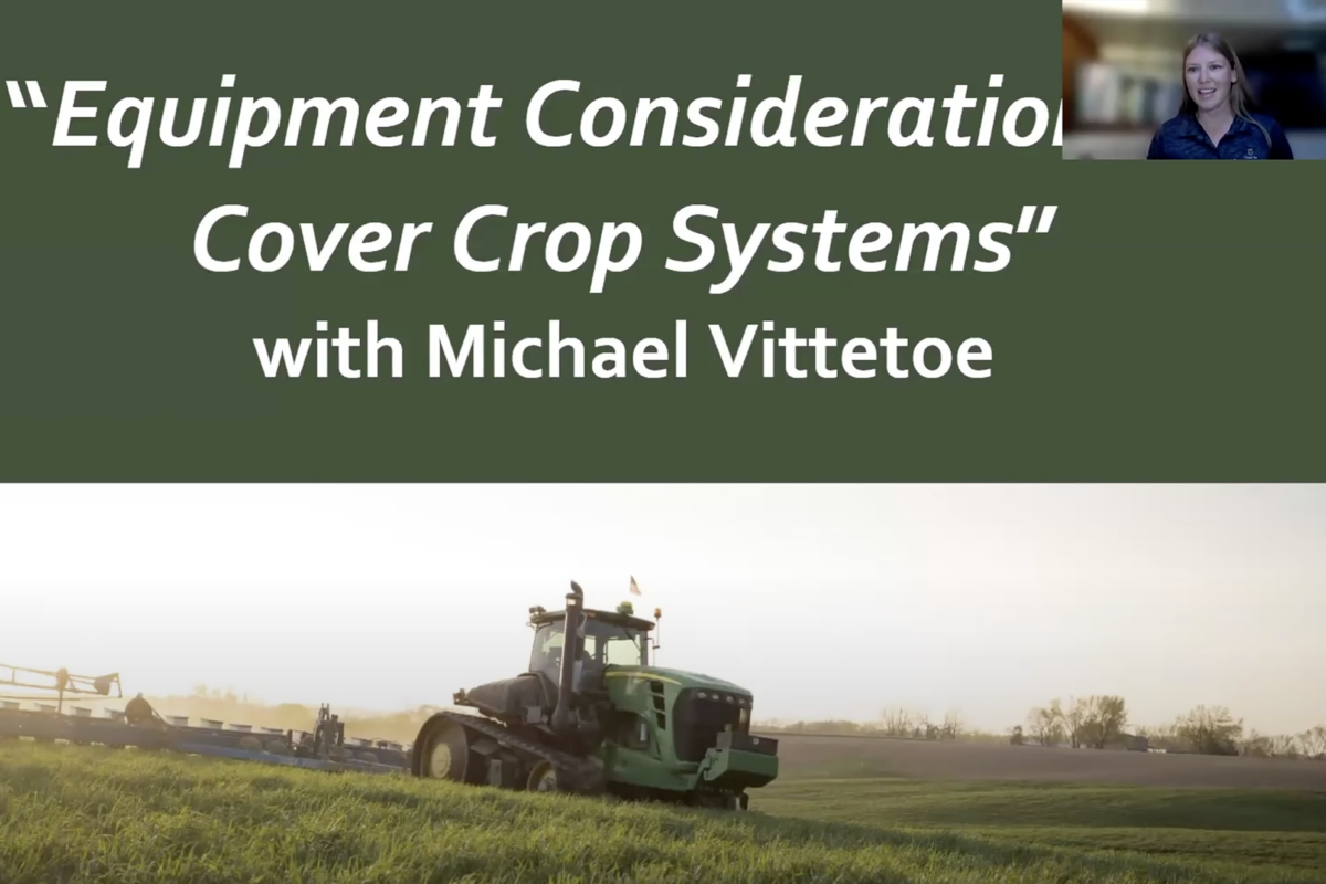 equipment considerations in cover crop systems session 3